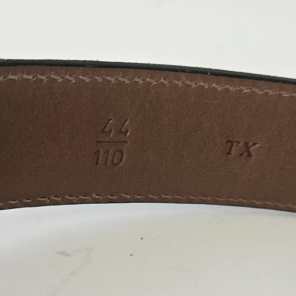 Trafalfar‎ Black Croc Embossed Mens Leather Belt Size 44